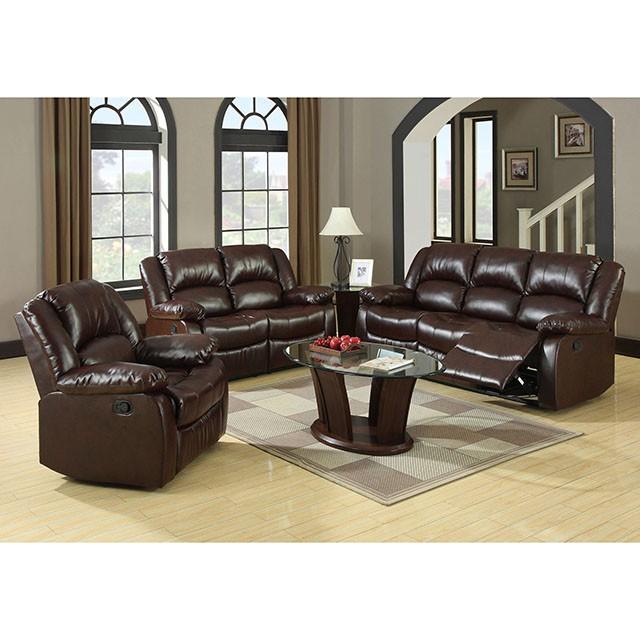 Winslow Love Seat w/ Center Console - U&U Home Budget Furniture (Carteret, NJ)