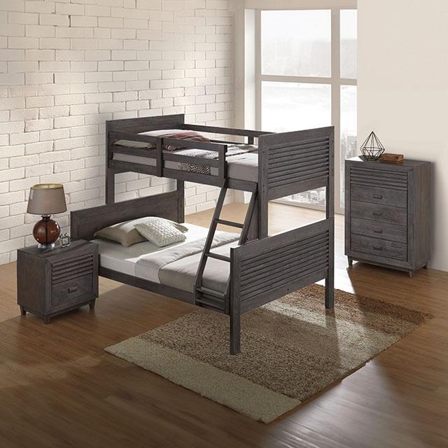 Witham Twin/Full & Twin/Twin Bunk Bed - U&U Home Budget Furniture (Carteret, NJ)