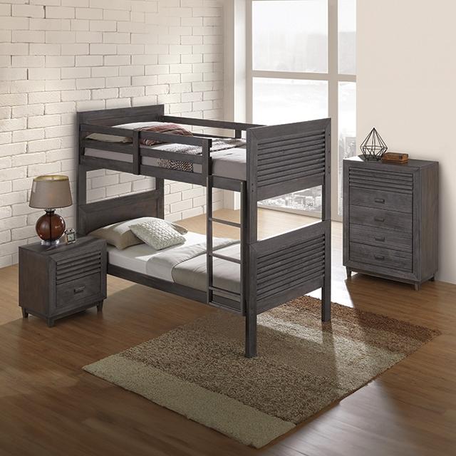 Witham Twin/Full & Twin/Twin Bunk Bed - U&U Home Budget Furniture (Carteret, NJ)