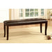 Woodside Dark Cherry/Espresso Bench - U&U Home Budget Furniture (Carteret, NJ)