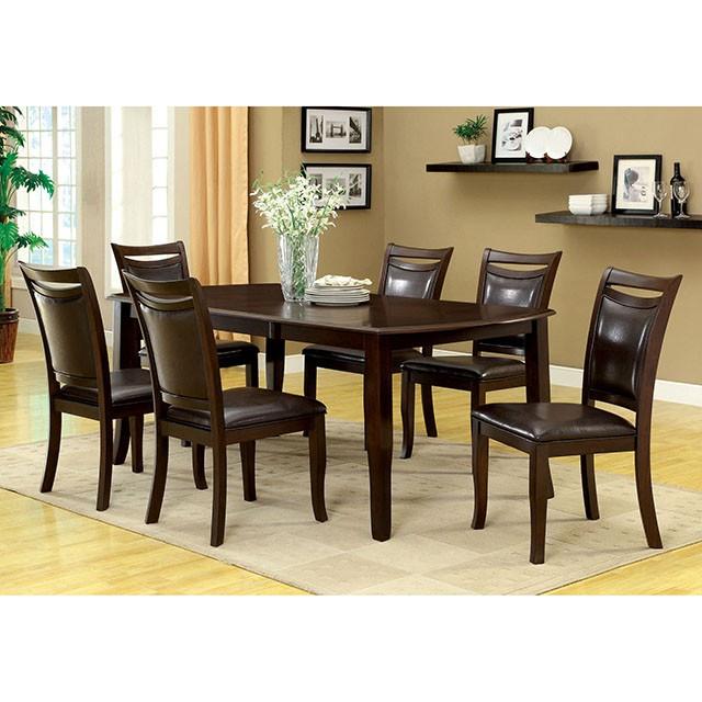 Woodside Dark Cherry/Espresso Side Chair (2/CTN) - U&U Home Budget Furniture (Carteret, NJ)