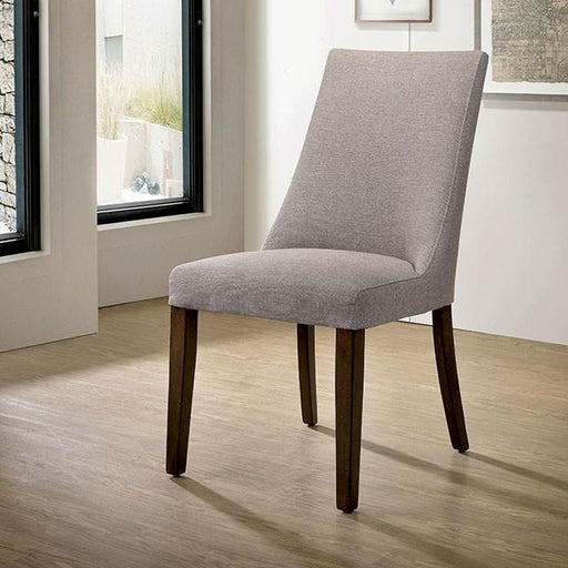 Woodworth Walnut Padded Side Chair (2/CTN) - U&U Home Budget Furniture (Carteret, NJ)