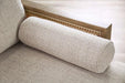 ALESUND Sofa, Beige/Light Oak, Natural & Brown - U&U Home Budget Furniture (Carteret, NJ)