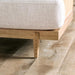 ALESUND Sofa, Beige/Light Oak, Natural & Brown - U&U Home Budget Furniture (Carteret, NJ)