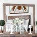Wynton Weathered Light Oak Mirror - U&U Home Budget Furniture (Carteret, NJ)