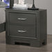 ALISON Night Stand, Dark Walnut - U&U Home Budget Furniture (Carteret, NJ)