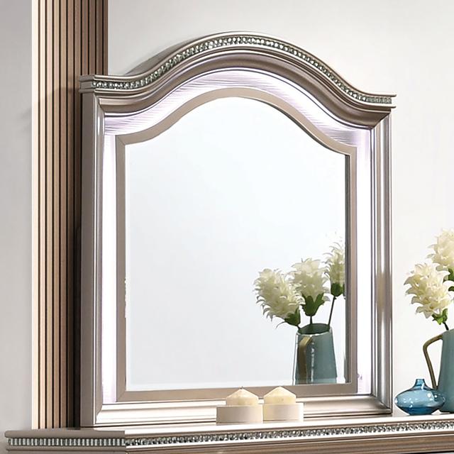 ALLIE Mirror Beige & Rose Gold - U&U Home Budget Furniture (Carteret, NJ)