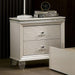 ALLIE Night Stand Beige & Rose Gold - U&U Home Budget Furniture (Carteret, NJ)