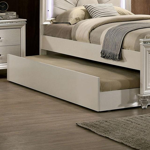 ALLIE Trundle Beige & Rose Gold - U&U Home Budget Furniture (Carteret, NJ)