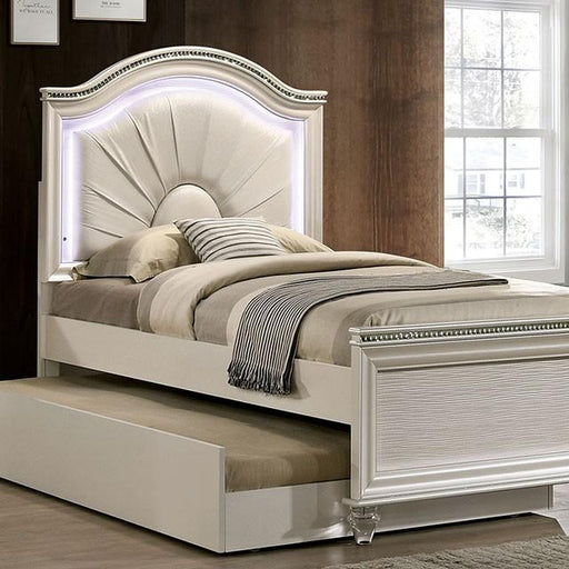 ALLIE Twin & Full Rose Gold Bed - U&U Home Budget Furniture (Carteret, NJ)