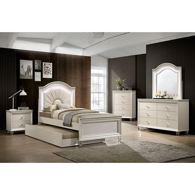 Allie Bed Beige & Pink - U&U Home Budget Furniture (Carteret, NJ)