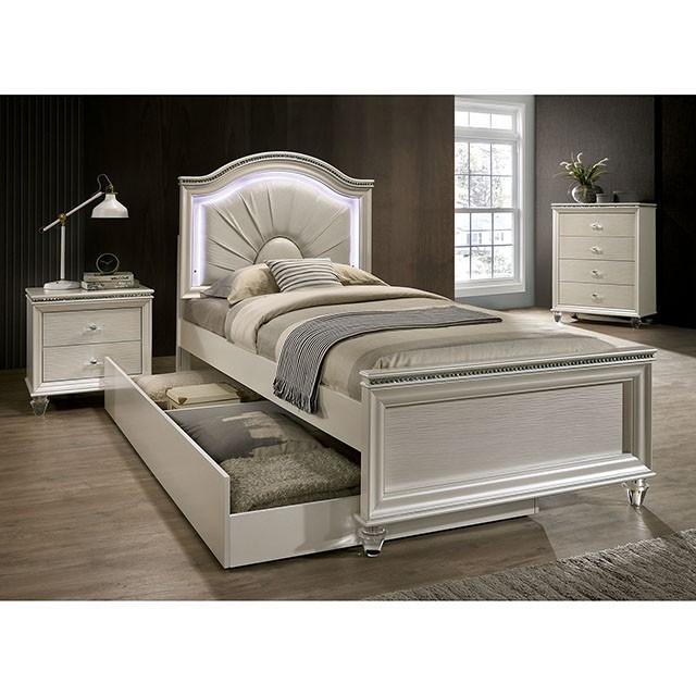 Allie Bed Beige & Pink - U&U Home Budget Furniture (Carteret, NJ)