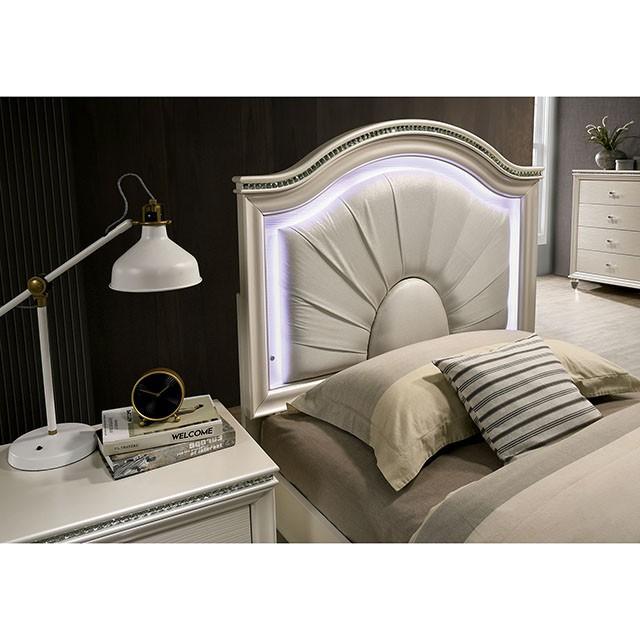 Allie Bed Beige & Pink - U&U Home Budget Furniture (Carteret, NJ)
