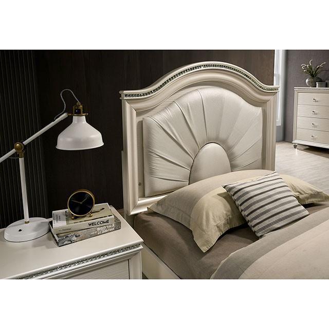 Allie Bed Beige & Pink - U&U Home Budget Furniture (Carteret, NJ)