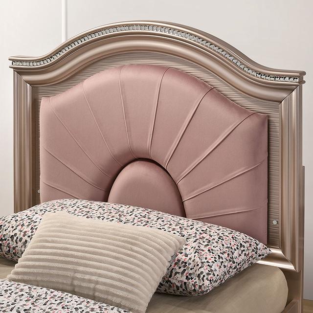 Allie Bed Beige & Pink - U&U Home Budget Furniture (Carteret, NJ)