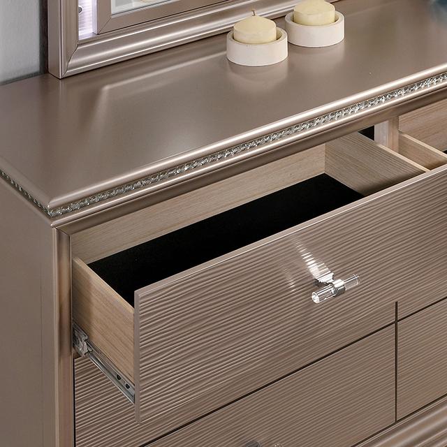 Allie Bed Beige & Pink - U&U Home Budget Furniture (Carteret, NJ)