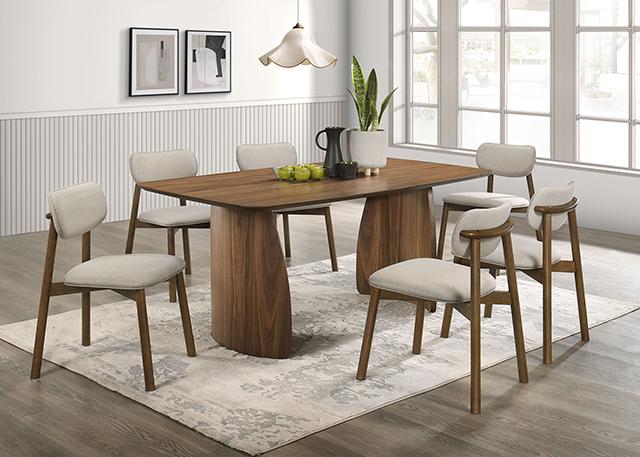 Alnwick 7 Pc Dining Table Set - U&U Home Budget Furniture (Carteret, NJ)