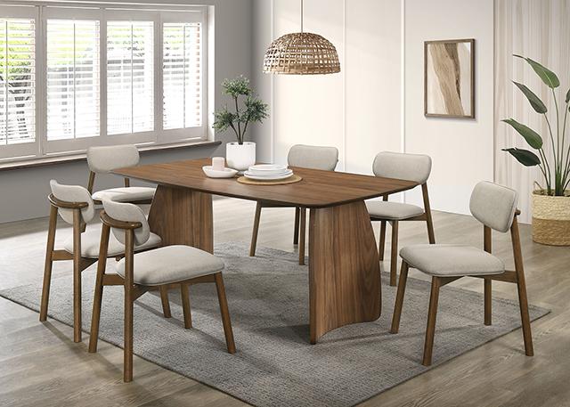 Alnwick 7 Pc Dining Table Set - U&U Home Budget Furniture (Carteret, NJ)
