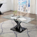 XANTHUS Coffee Table, Black - U&U Home Budget Furniture (Carteret, NJ)