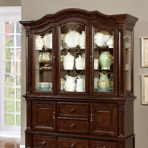 Alpena Brown Cherry Hutch & Buffet - U&U Home Budget Furniture (Carteret, NJ)