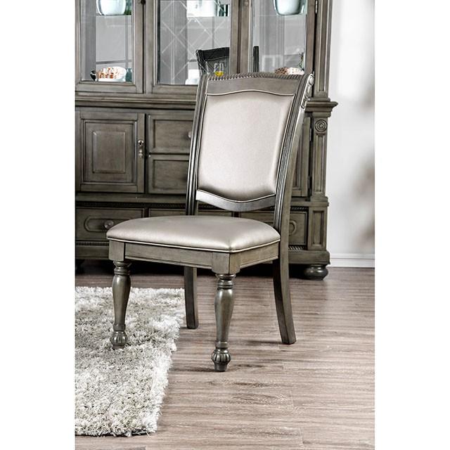 Alpena Gray Side Chair (2/CTN) - U&U Home Budget Furniture (Carteret, NJ)