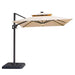 Xico 8 Ft Square Umbrella w/ Double Top w/ LED Light + 37" Large Base - U&U Home Budget Furniture (Carteret, NJ)