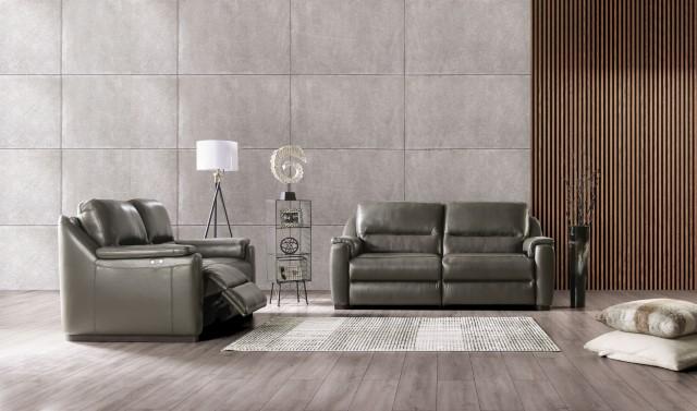 ALTAMURA Power Sofa, Gray & Beige - U&U Home Budget Furniture (Carteret, NJ)