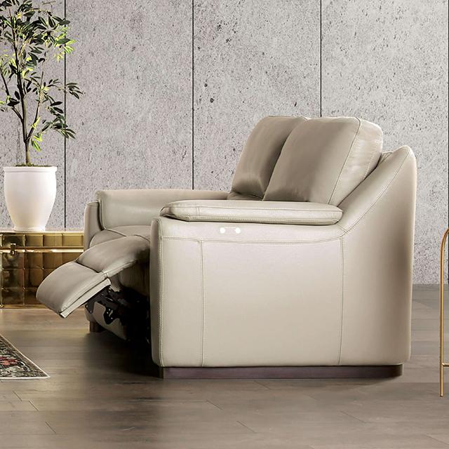 ALTAMURA Power Sofa, Gray & Beige - U&U Home Budget Furniture (Carteret, NJ)