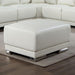 ALTHEA Ottoman, White - U&U Home Budget Furniture (Carteret, NJ)