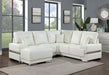 ALTHEA Sectional, White - U&U Home Budget Furniture (Carteret, NJ)