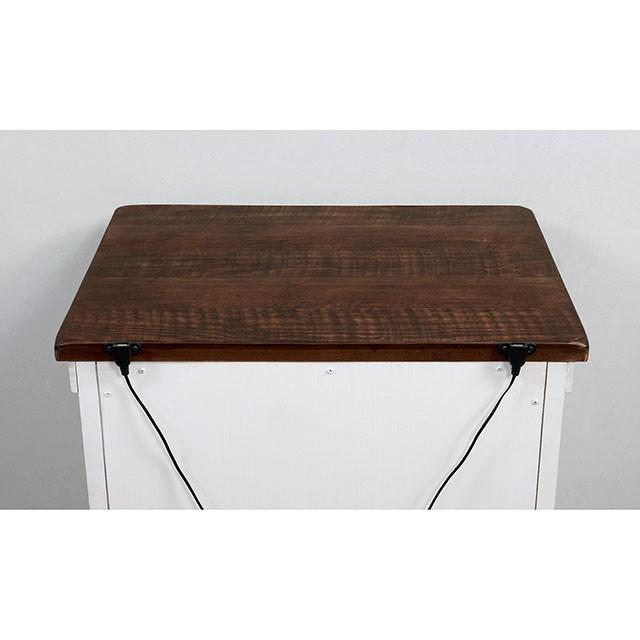 ALYSON Night Stand w/ USB Plug - U&U Home Budget Furniture (Carteret, NJ)