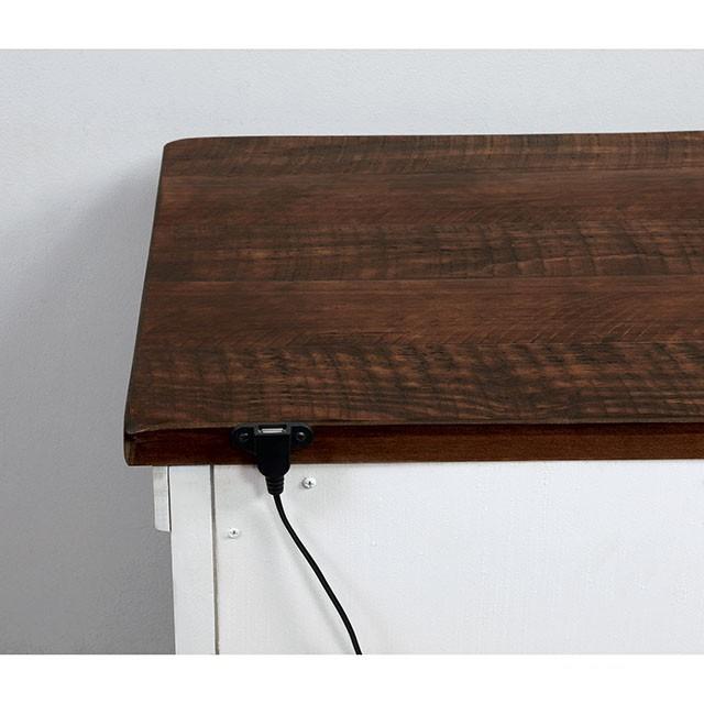 ALYSON Night Stand w/ USB Plug - U&U Home Budget Furniture (Carteret, NJ)