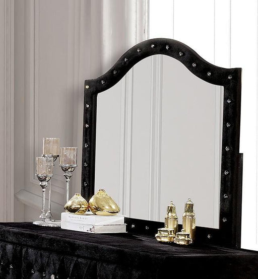 Alzire Black & Blue Mirror - U&U Home Budget Furniture (Carteret, NJ)