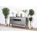 Amina Gray Server - U&U Home Budget Furniture (Carteret, NJ)
