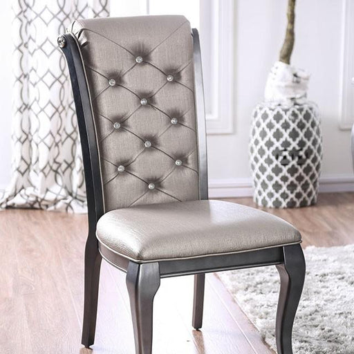 Amina Gray Side Chair (2/CTN) - U&U Home Budget Furniture (Carteret, NJ)