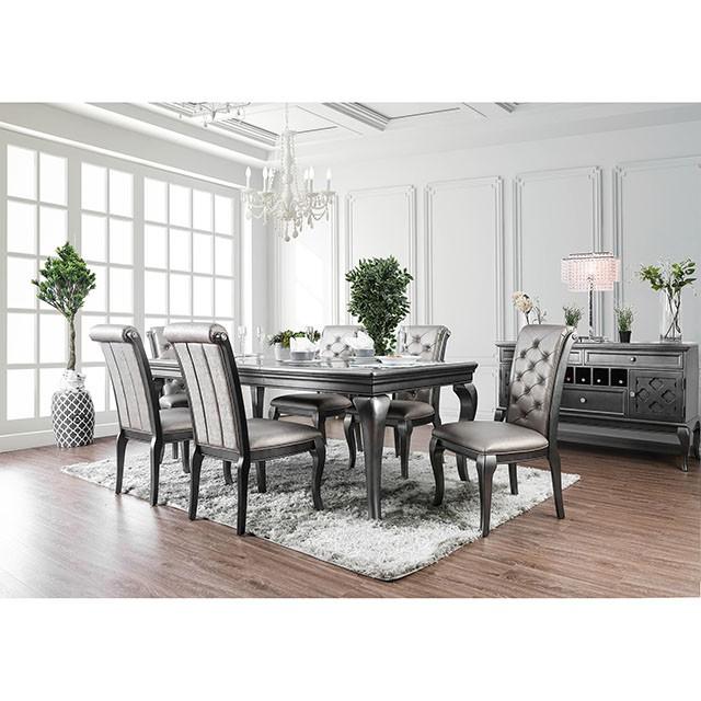 Amina Gray Side Chair (2/CTN) - U&U Home Budget Furniture (Carteret, NJ)