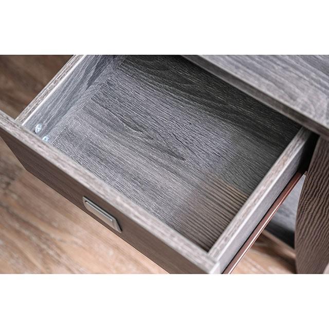 Amity Gray End Table - U&U Home Budget Furniture (Carteret, NJ)