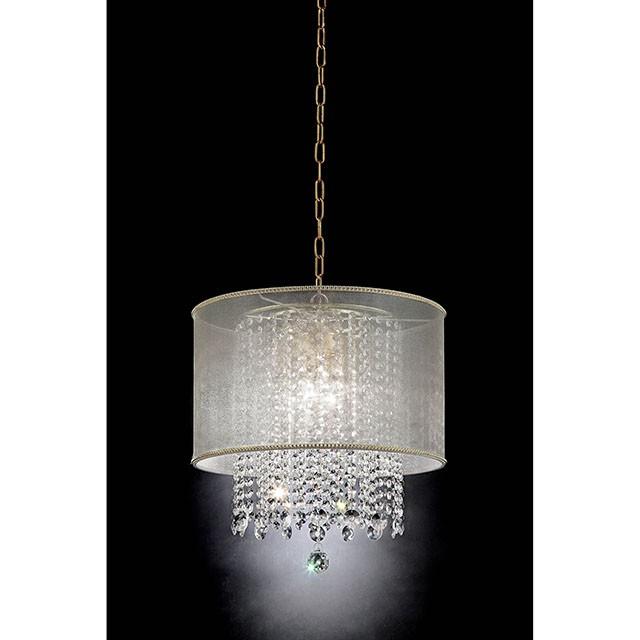 Ana Gold Ceiling, Floor & Table Lamp - U&U Home Budget Furniture (Carteret, NJ)