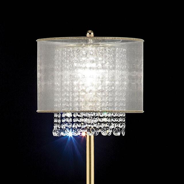 Ana Gold Ceiling, Floor & Table Lamp - U&U Home Budget Furniture (Carteret, NJ)