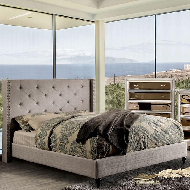 Anabelle Bed Blue & Gray - U&U Home Budget Furniture (Carteret, NJ)