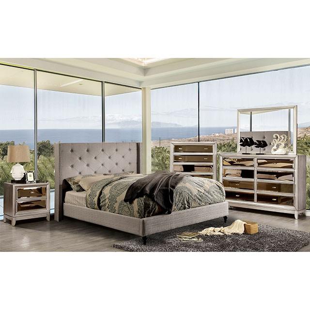 Anabelle Bed Blue & Gray - U&U Home Budget Furniture (Carteret, NJ)