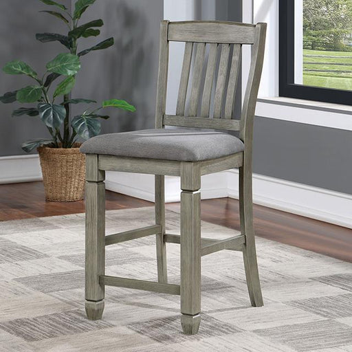 ANAYA Counter Ht. Chair (2/CTN), Gray/Lt. Gray - U&U Home Budget Furniture (Carteret, NJ)