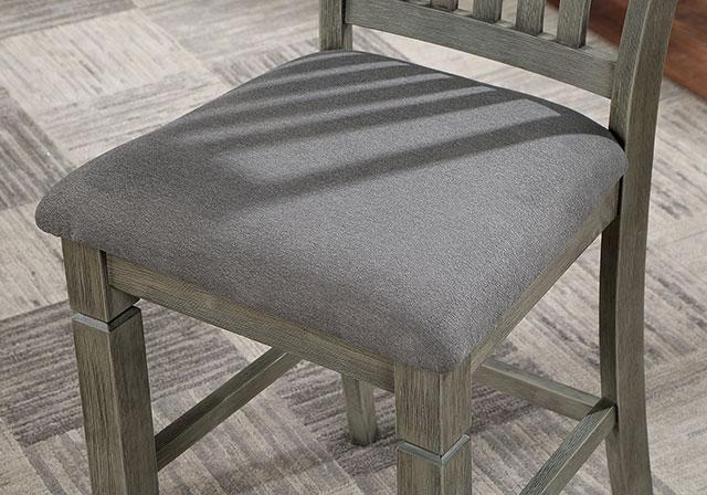 ANAYA Counter Ht. Chair (2/CTN), Gray/Lt. Gray - U&U Home Budget Furniture (Carteret, NJ)