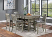 ANAYA Counter Ht. Chair (2/CTN), Gray/Lt. Gray - U&U Home Budget Furniture (Carteret, NJ)