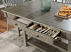 ANAYA Counter Ht. Table, Gray - U&U Home Budget Furniture (Carteret, NJ)