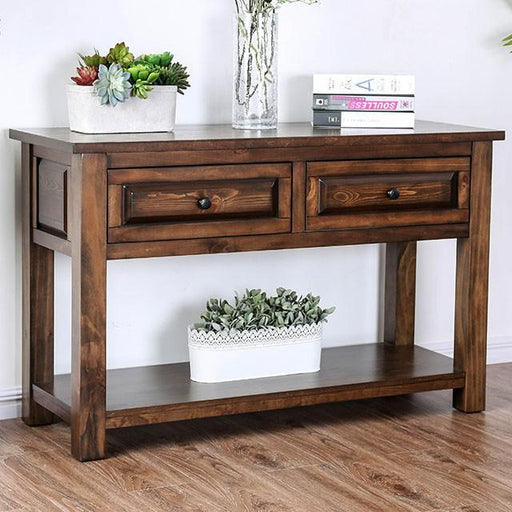 Annabel Walnut Sofa Table - U&U Home Budget Furniture (Carteret, NJ)