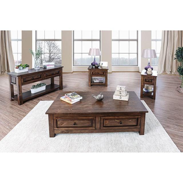 Annabel Walnut Sofa Table - U&U Home Budget Furniture (Carteret, NJ)