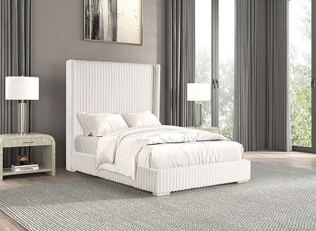 Cadwell Bed Black, Grey, Pink & White - U&U Home Budget Furniture (Carteret, NJ)