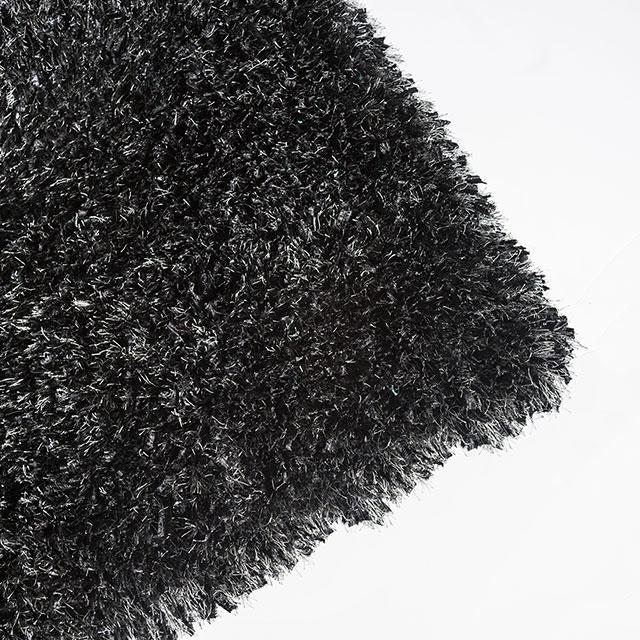 Annmarie Black 5' X 8' Area Rug - U&U Home Budget Furniture (Carteret, NJ)