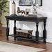 CALANDRA Sofa Table, Antique Black - U&U Home Budget Furniture (Carteret, NJ)